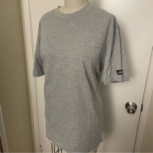 Gray Dickies cotton & polyester t-shirt in size M